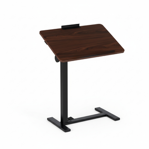 CONCETTA Small Standing Desk Rolling Table with Wheels, Portable Rolling Computer Table with Tilting Top, Adjustable Height Standing Workstation for Home Office, Bed, Sofa, Classroom
