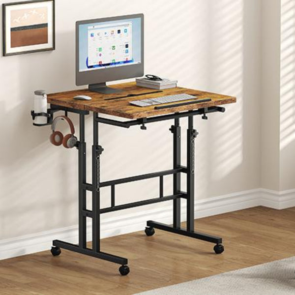 CONCETTA 23.6 inch Mobile Standing Desk, Adjustable Height Rolling Computer Desk for Home Office, Portable Treadmill Sit Stand Workstation