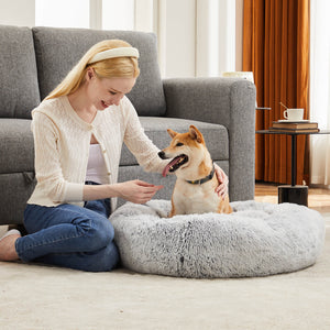 CONCETTA Dog Bed-Soft and Comfortable, Washable, Donut Shape, Multiple Sizes, Suitable for Cats and Dogs and Other Pets