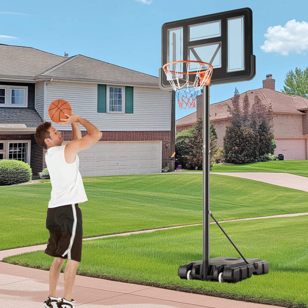 CONCETTA Portable Basketball Hoops - 4.2-10 ft Adjustable Height for Indoor, Outdoor, Swimming Pool, For Adults, Kids