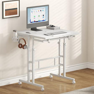 CONCETTA 23.6 inch Mobile Standing Desk, Adjustable Height Rolling Computer Desk for Home Office, Portable Treadmill Sit Stand Workstation
