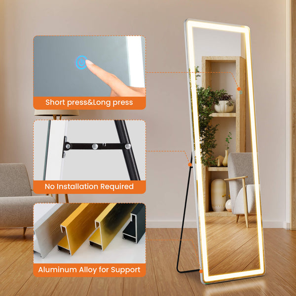 CONCETTA 3-Color LED Illuminated Mirror for Indoors