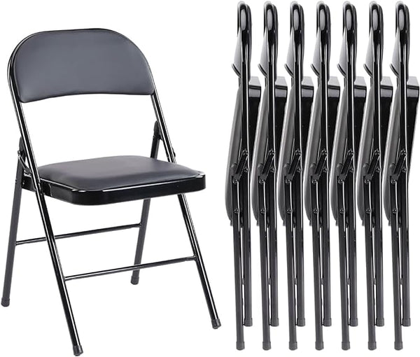 CONCETTA Genuine Leather Folding Chair - Soft and comfortable, easy to carry and store, suitable for events, weddings, parties, home, office