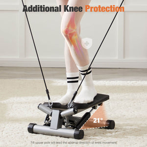 CONCETTA Portable Full Body Workout Stepper Machine Adjustable Foot Stepper for Fitness