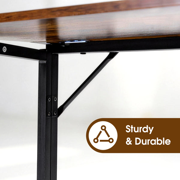 CONCETTA Lightweight Folding Desk 31.5", Space Saving Workstation, Portable Computer Table for Small Home Office & RV, Easy Set Up