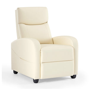 CONCETTA Recliner Chair for Living Room, Comfortable Fabric Home Theater Seat with Lumbar Support, Push Back Design, Overstuffed Cushion, No Massage
