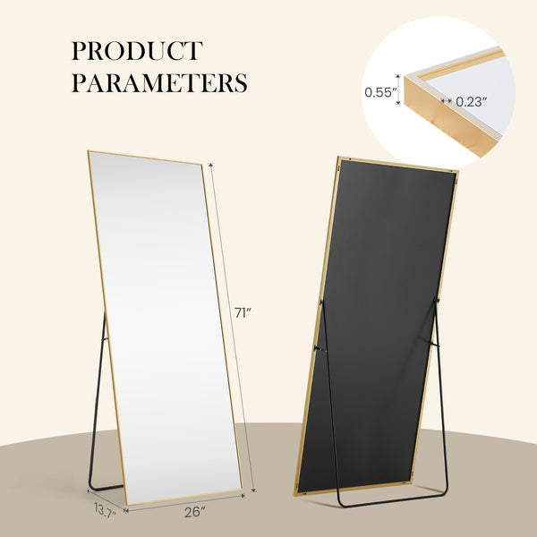 CONCETTA Full Length Mirror Standing Rectangle Floor Mirrors Body Dressing Wall-Mounted Mirror