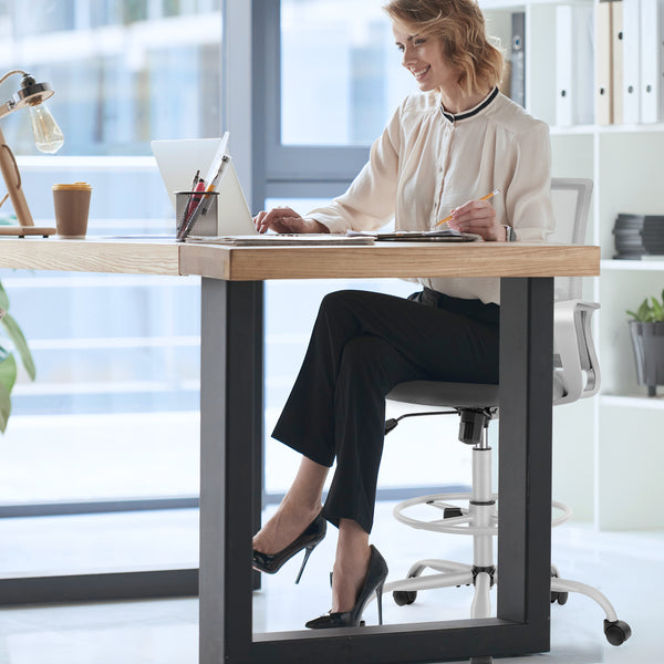 CONCETTA Tall Office Drafting Ergonomic Lumbar Support Standing Desk Chair