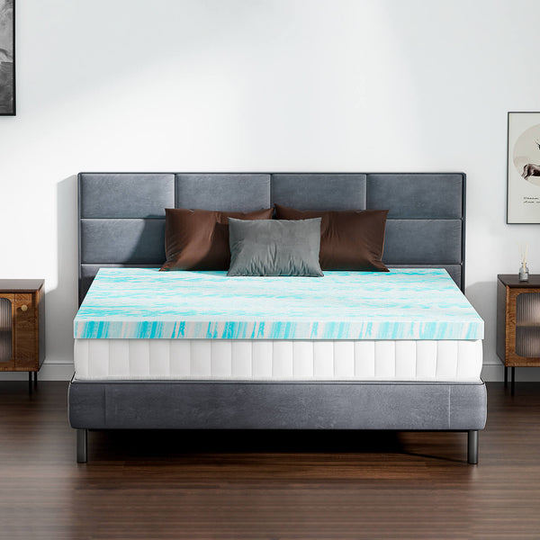 CONCETTA Gel Memory Foam Mattress Topper with Cooling Technology