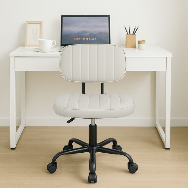 CONCETTA Ergonomic Home Office Mesh Desk Chair, Small Space, Armless Rolling Chair for Adults