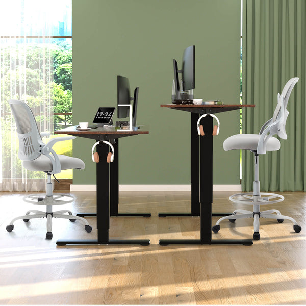CONCETTA Office Computer Desk Chair, Ergonomic Chair with Flip-up Armrests and Lumbar Support, Height Adjustable, Breathable Mesh Back