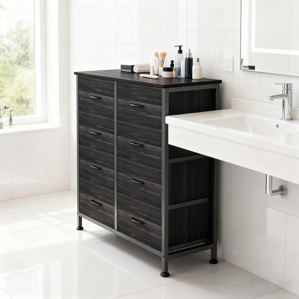 CONCETTA 8-Drawer Fabric Dresser, Storage Organizer Cabinet for Living Room, Bedroom, Office