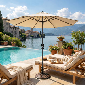 CONCETTA Resin Patio Umbrella Base, Universal Fit for Outdoor Umbrellas