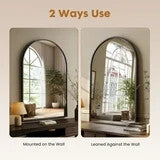 CONCETTA Bathroom Mirror, Decor Arched Wall Mirror, Bedroom Vanity Mirror with Metal Frame