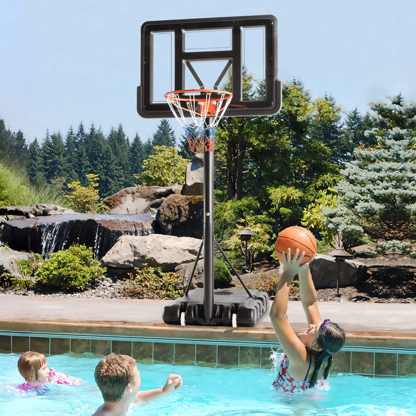 CONCETTA Portable Basketball Hoops - 4.2-10 ft Adjustable Height for Indoor, Outdoor, Swimming Pool, For Adults, Kids