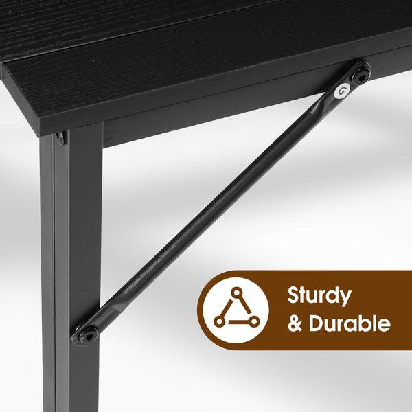CONCETTA Lightweight Folding Desk 31.5", Space Saving Workstation, Portable Computer Table for Small Home Office & RV, Easy Set Up