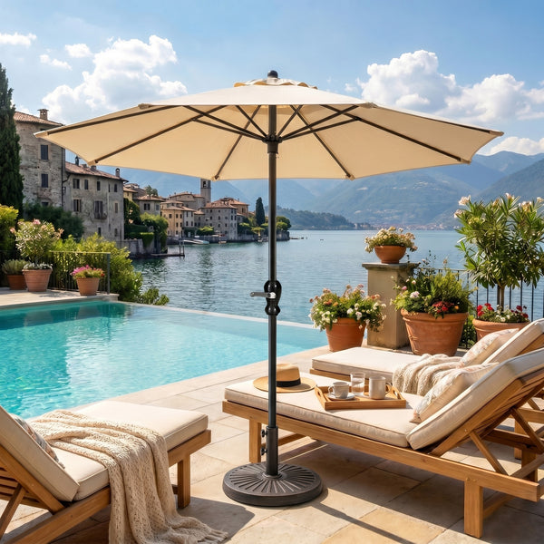CONCETTA Resin Patio Umbrella Base, Universal Fit for Outdoor Umbrellas