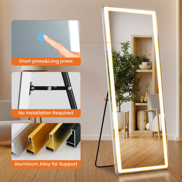 CONCETTA 3-Color LED Illuminated Mirror for Indoors
