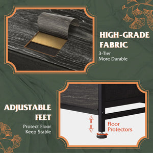 CONCETTA 9-Drawer Fabric Dresser, TV Cabinet Sideboard, Storage Organizer Cabinet for Living Room, Bedroom, Office