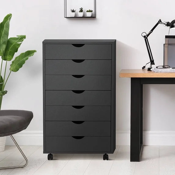 CONCETTA Drawer File Cabinet, Lateral Filing Under Desk Storage Organizer with Wheels for Home Office
