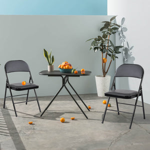 CONCETTA Genuine Leather Folding Chair - Soft and comfortable, easy to carry and store, suitable for events, weddings, parties, home, office