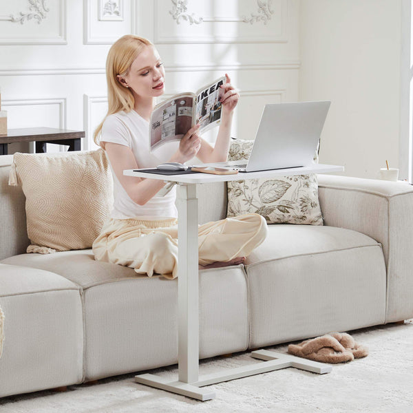 CONCETTA Adjustable bedside tables - on wheels, rolling laptop tables, mobile standing desks, hospital and home bed tables