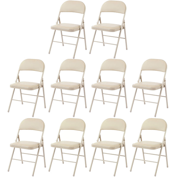CONCETTA Genuine Leather Folding Chair - Soft and comfortable, easy to carry and store, suitable for events, weddings, parties, home, office