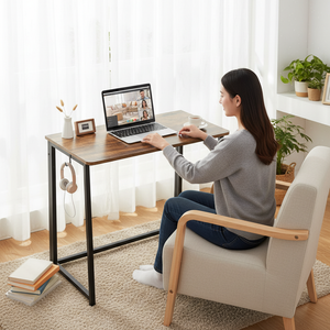 CONCETTA Lightweight Folding Desk 31.5", Space Saving Workstation, Portable Computer Table for Small Home Office & RV, Easy Set Up