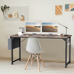 CONCETTA Computer Desk - 32/40/47/55/63 inch Student Kids Study Wooden Desk with Headphone Hook and Storage Bag for Bedroom, Living Room, Study Room