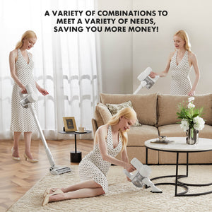 CONCETTA Lightweight Cordless Vacuum Cleaner,  For Home Hard Floor Carpet Pet Hair