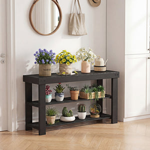 CONCETTA Bamboo Shoe Rack & Bench, 3-Tier 280 lb Capacity Storage Organizer for Entryway, Living Room, Balcony