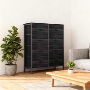 CONCETTA 8-Drawer Fabric Dresser, Storage Organizer Cabinet for Living Room, Bedroom, Office