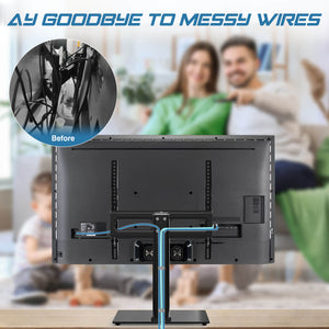 CONCETTA Universal Swivel TV Stand, Adjustable Table Top TV Stand Mount for 26¨C55 inch TVs, Max VESA 400x400mm£¬Holds up to 99 lbs