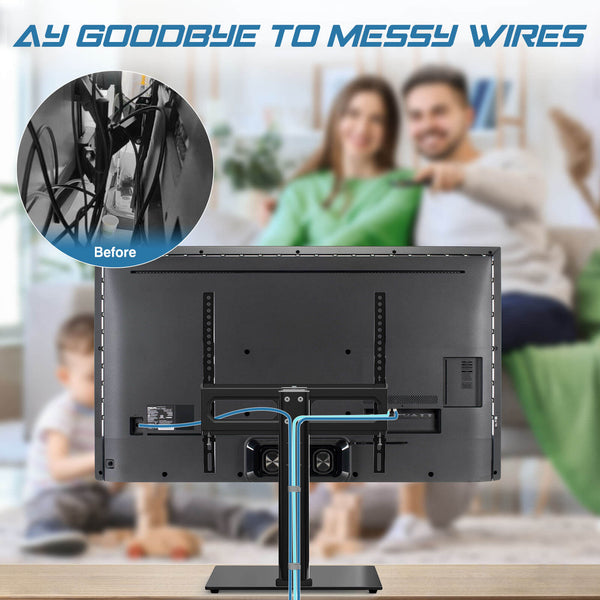 CONCETTA Universal Swivel TV Stand, Adjustable Table Top TV Stand Mount for 26¨C55 inch TVs, Max VESA 400x400mm£¬Holds up to 99 lbs