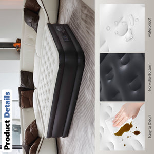 SHOUFTW Air Mattress with Built in Pump, 600LBS Weight Capacity for Camping, Home, Guests