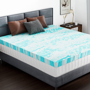 CONCETTA Gel Memory Foam Mattress Topper with Cooling Technology