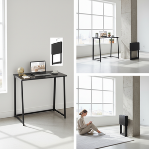 CONCETTA Lightweight Folding Desk 31.5", Space Saving Workstation, Portable Computer Table for Small Home Office & RV, Easy Set Up