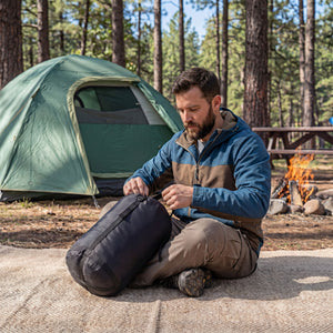 CONCETTA Lightweight Double Sleeping Bag for Adults in Cold & Warm Weaher, Waterproof & Machine Washable for Camping/Backpacking/Hiking