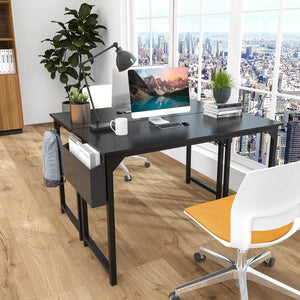 CONCETTA Computer Desk - 32/40/47/55/63 inch Student Kids Study Wooden Desk with Headphone Hook and Storage Bag for Bedroom, Living Room, Study Room