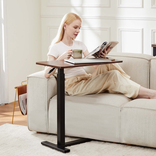 CONCETTA Adjustable bedside tables - on wheels, rolling laptop tables, mobile standing desks, hospital and home bed tables