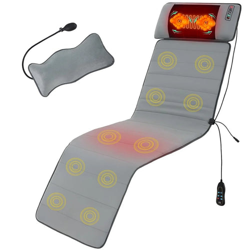 CONCETTA Back Massager with Heat, Vibrating Heating Pad for Back, Massage Chair Pad for Pain Relief Deep Tissue for Home Office Use, Gift for Parents