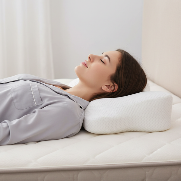 Ergonomic Cervical Pillow Orthopedic Cervical Pillow for Neck Pain Relief, King, White