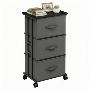 CONCETTA Dresser Storage with 3 Drawers,Item Storage with Wheels, for Home Office