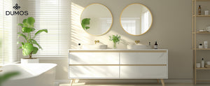 CONCETTA 28-Inch Round Wall-Mounted Mirror, Made Of High-Quality Aluminum, With a Clear And Bright Mirror Surface, Equipped With a Convenient Hook