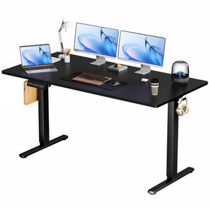 CONCETTA Electric Height Adjustable Desk, Ergonomic Sit Stand Workstation, One-Touch Lift Home Office Desk
