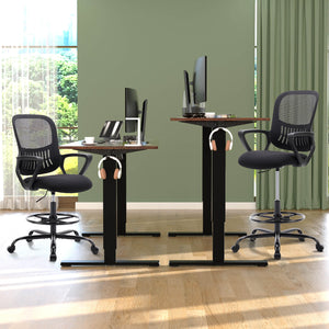 CONCETTA Tall Office Chair for Standing Desk with Adjustable Foot Ring,Counter Height Office Chairs