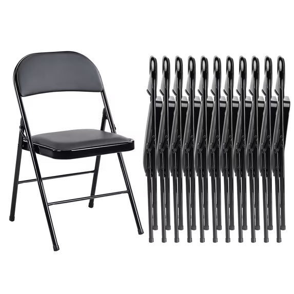 CONCETTA Genuine Leather Folding Chair - Soft and comfortable, easy to carry and store, suitable for events, weddings, parties, home, office