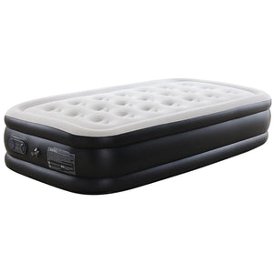 SHOUFTW H Air Mattress, Low Noise Blow Up Guest Mattress with Built in Pump, 600LBS Weight Capacity for Camping, Home