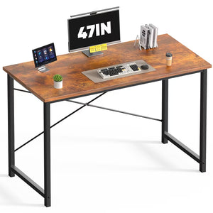 CONCETTA Computer Desk, Simple Writing Desk for Home Office, Small Gaming Desk for Bedroom, Compact Office Desk Table