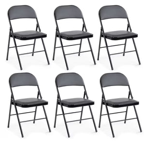 CONCETTA Genuine Leather Folding Chair - Soft and comfortable, easy to carry and store, suitable for events, weddings, parties, home, office
